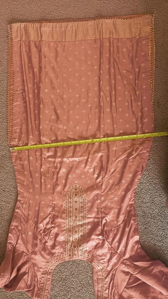 Punjabi Style Rose Copper Pant Plazo Suit w/ Dupatta - photo 4