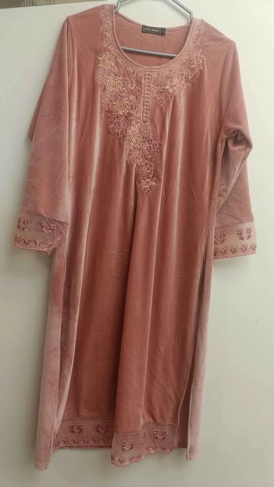 Brand new Pakistani style pant plazo velvet suit with dupatta
