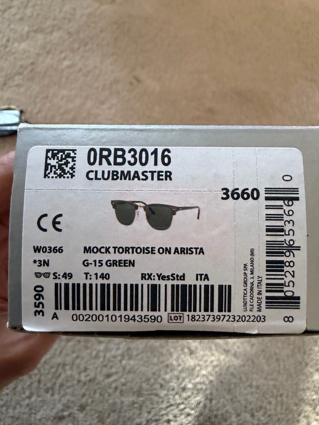 Brand New Ray Ban Clubmaster Sunglasses - photo 5