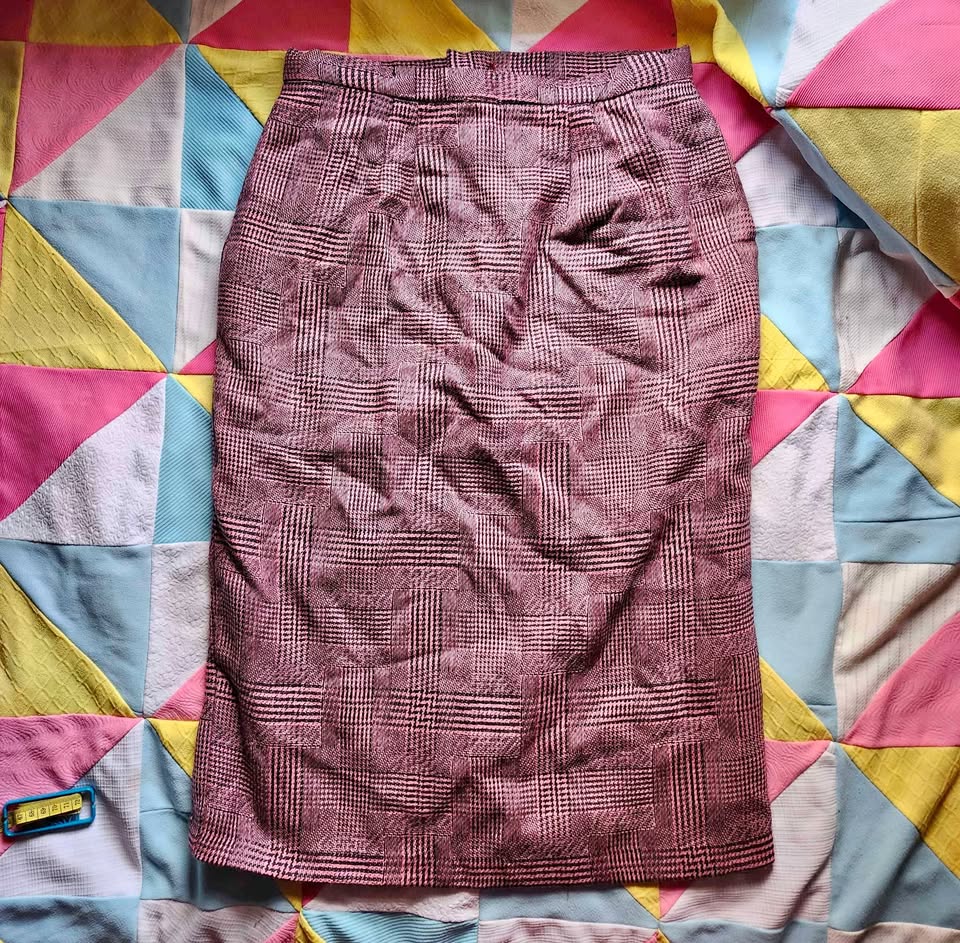 Vtg handmade 50s pencil skirt