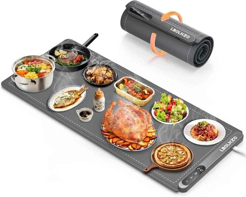LBOLHZO Extra Large Food Warming Mat 36x16