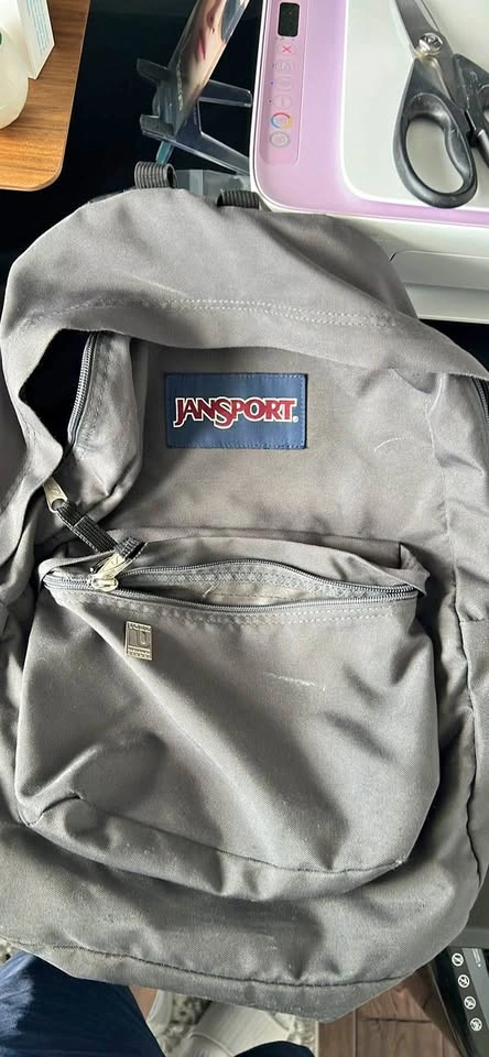 Grey JanSport Backpack