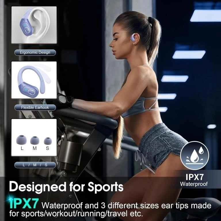 Wireless Bluetooth 5.4 Earbuds – 75h Battery (Sport) - photo 3