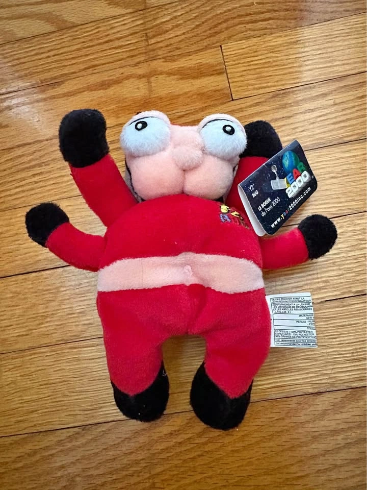 Vintage Y2K Millennium Bug Plush Toy