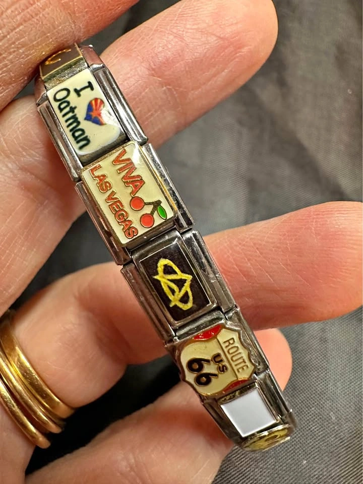 Fun Charm Bracelet - Las Vegas, Route 66, Cats, Bingo