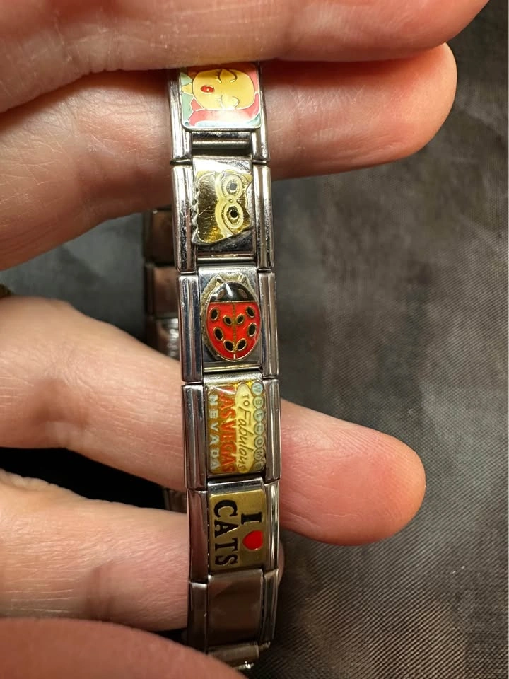 Fun Charm Bracelet - Las Vegas, Route 66, Cats, Bingo - photo 3