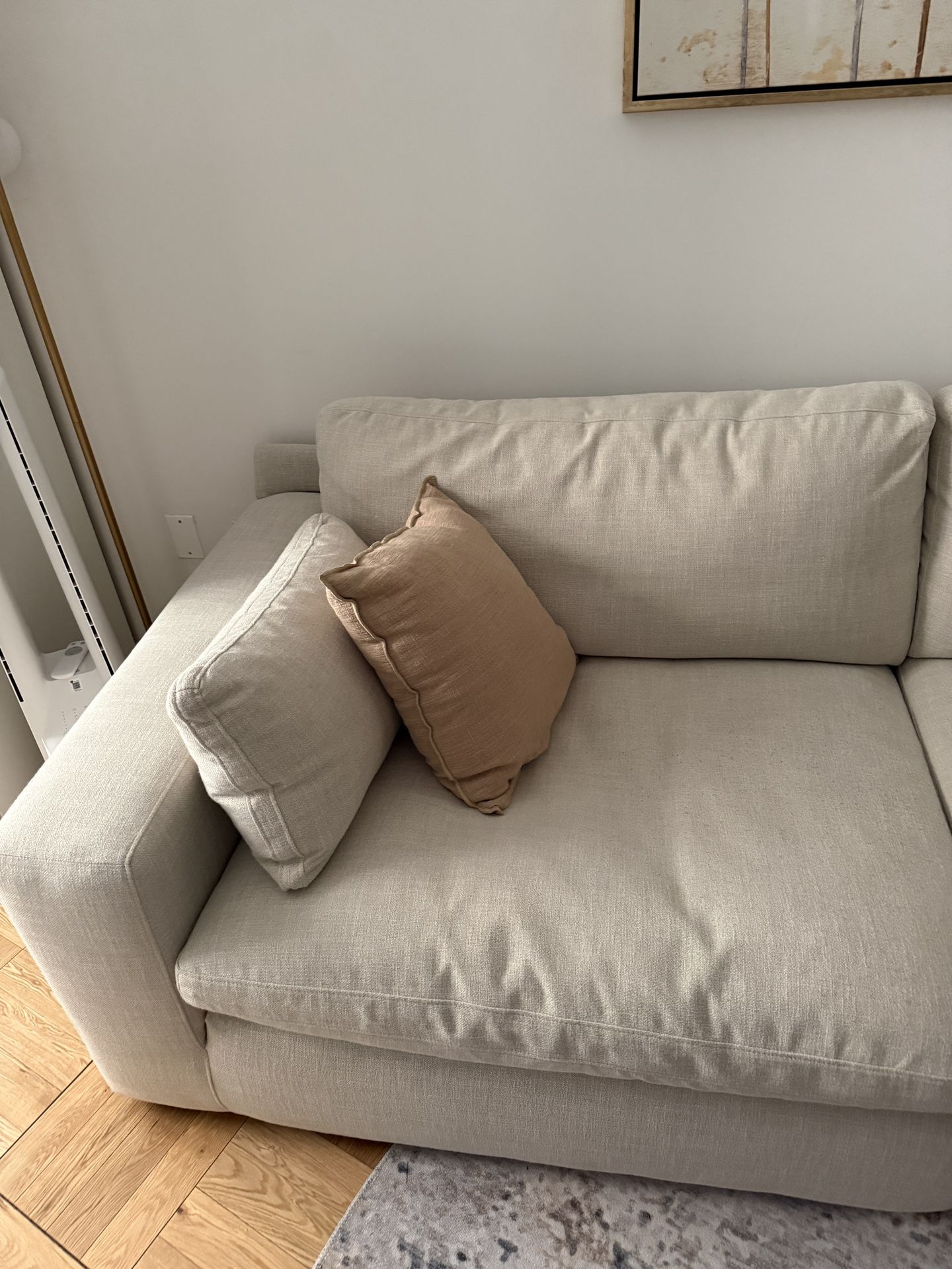 Beige Two-Seat Sofa - photo 2