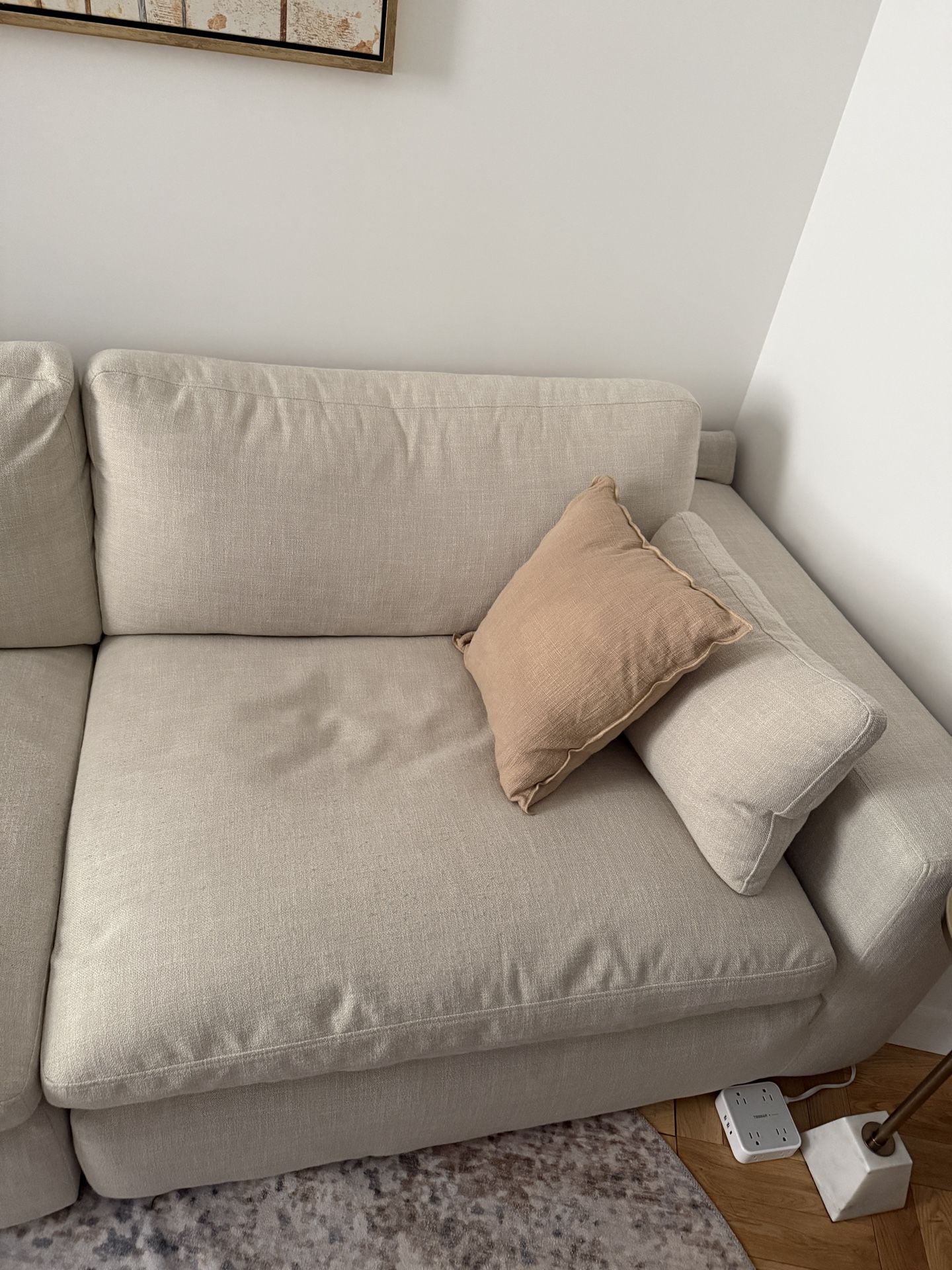 Beige Two-Seat Sofa - photo 3