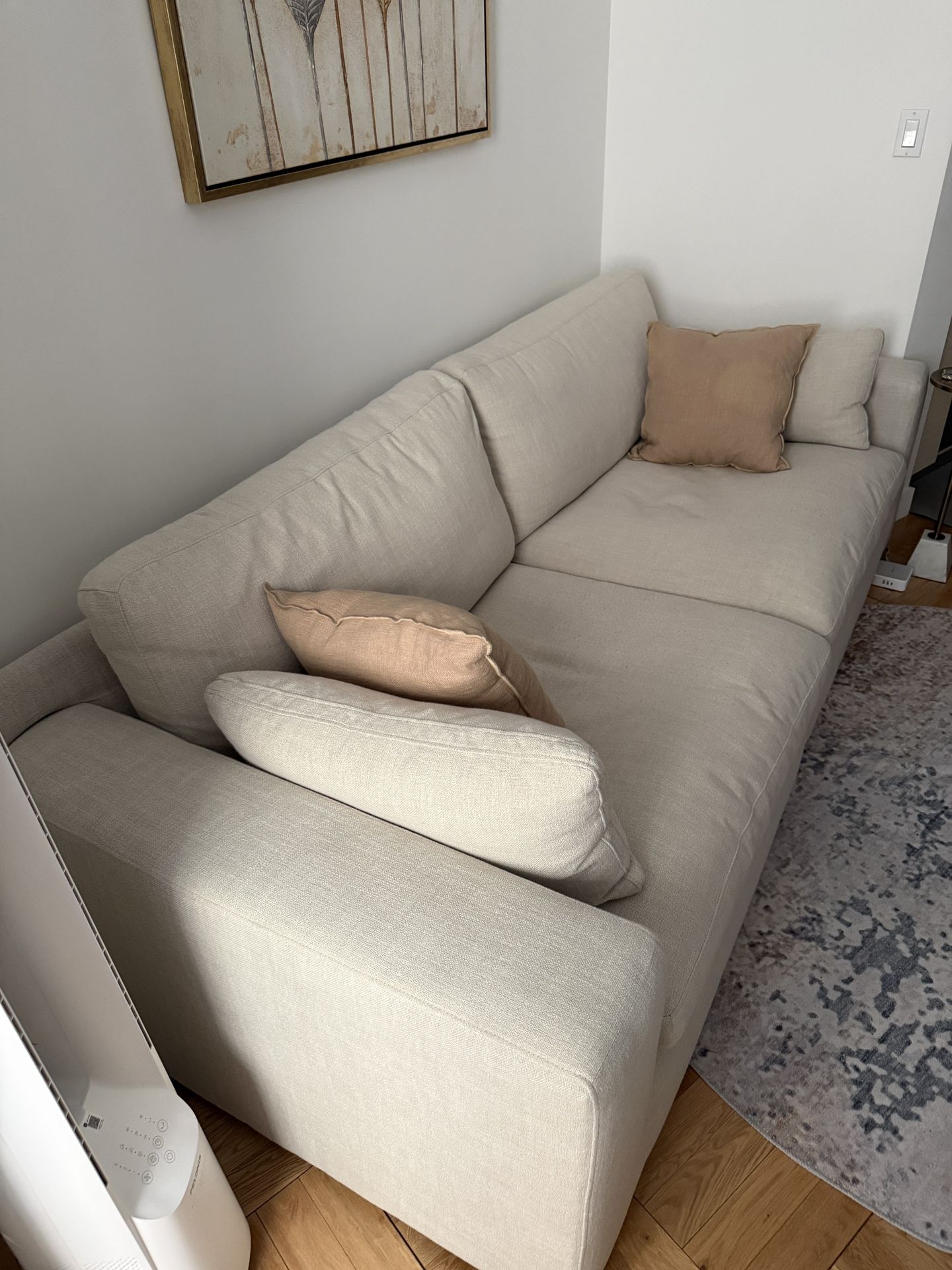 Beige Two-Seat Sofa - photo 4