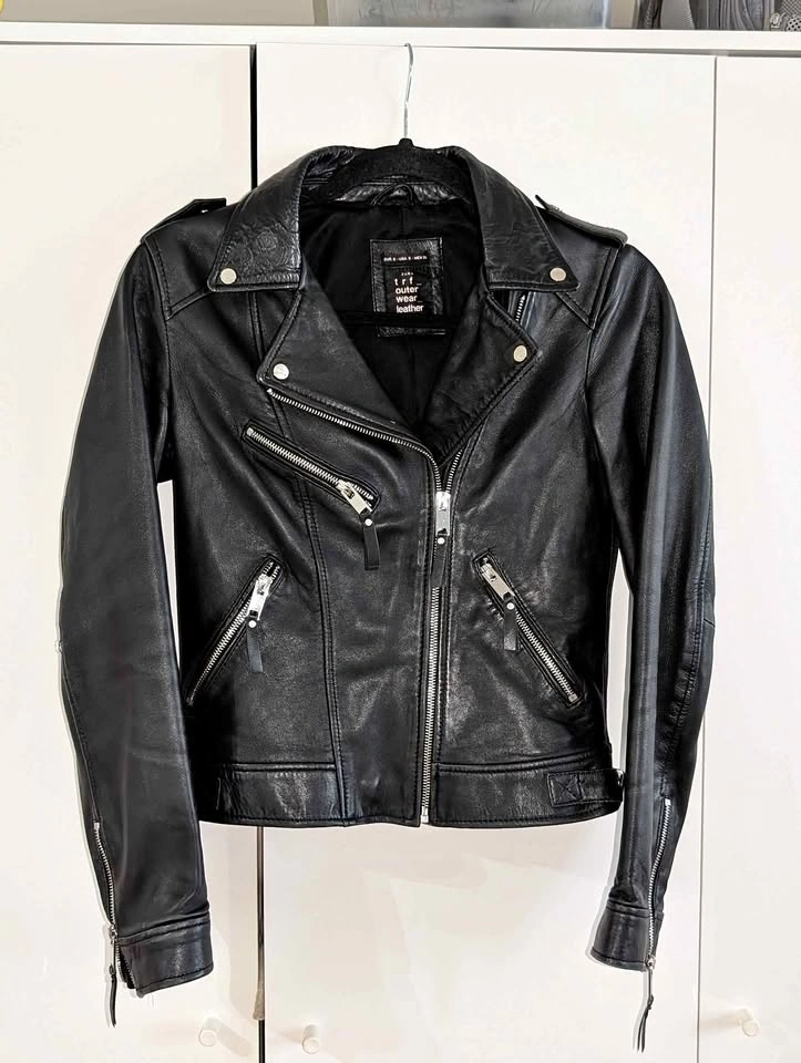 Zara TRF Leather Biker Jacket