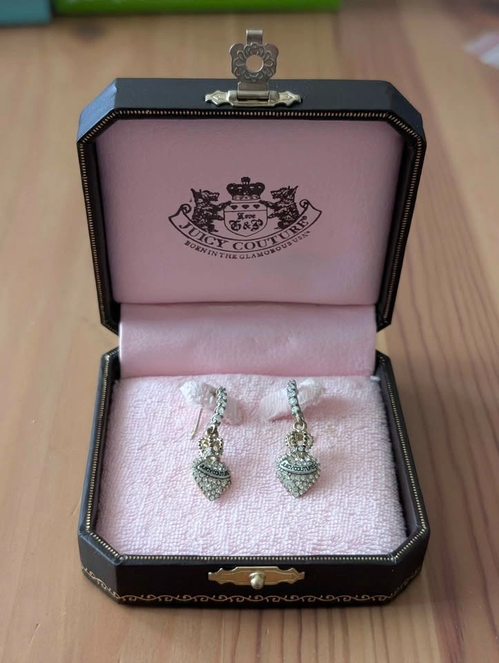 Vintage Juicy Couture Heart Drop Earrings - photo 2