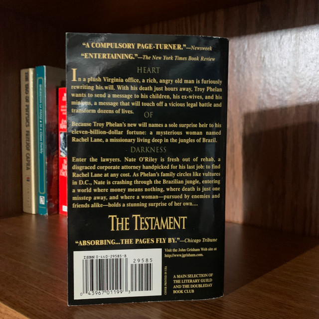 The Testament Novel by John Grisham - photo 3