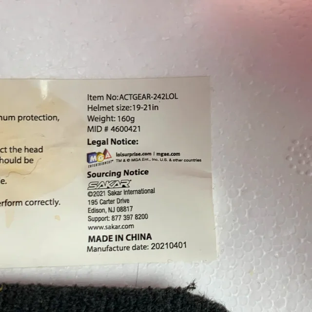 LOL Surprise Kids Bike Helmet Bicycle 4-5 yrs old image indicator(9)