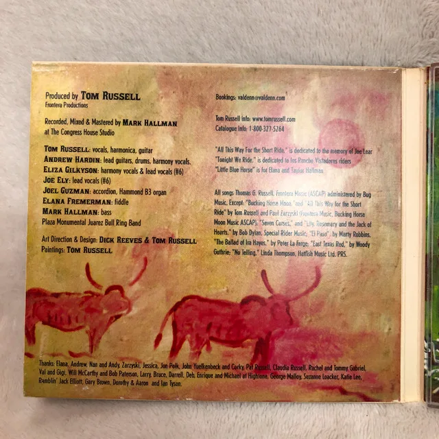 Indian Cowboys Horses Dogs Music CD by Tom Russell (SIGNED) image indicator(4)