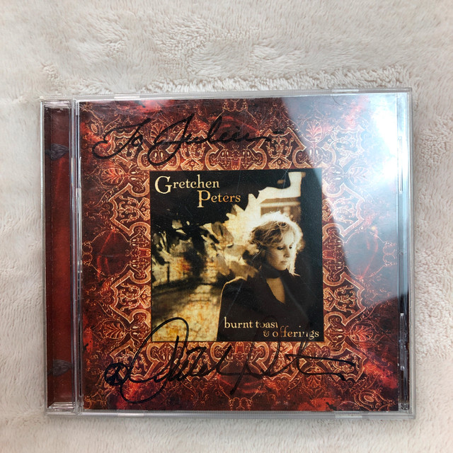 Burnt Toast & Offerings CD by Gretchen Peters (SIGNED)