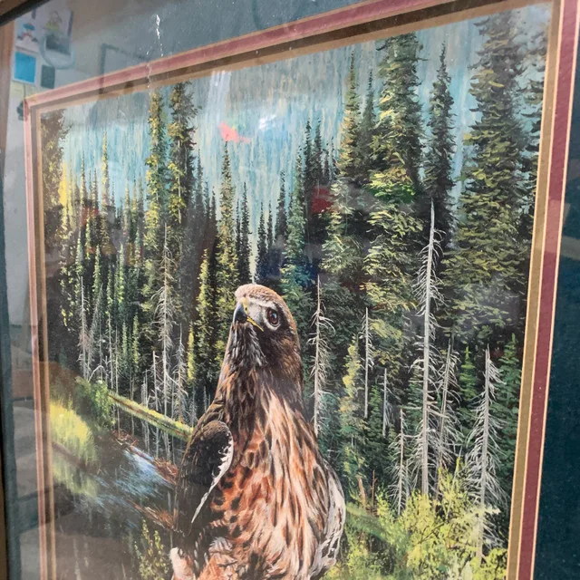 Hunter's Perch Print by Andrew Kiss w/ COA 31"x44" image indicator(3)