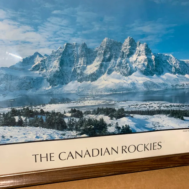 The Majestic The Canadian Rockies Framed Print 19x25 image indicator(2)