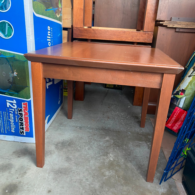 Wooden Sturdy Side Table approx 2'x2' - photo 2