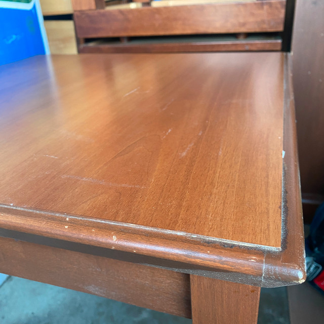 Wooden Sturdy Side Table approx 2'x2' - photo 4