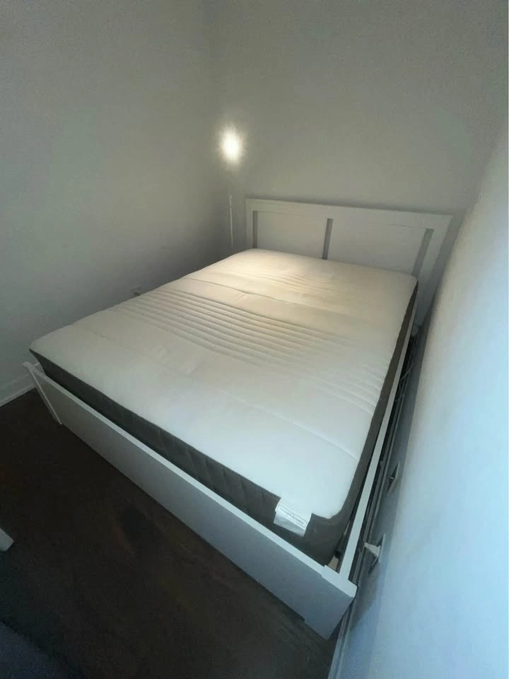 COMPLETE IKEA SONGESAND Bed Set - Queen (White) - photo 4