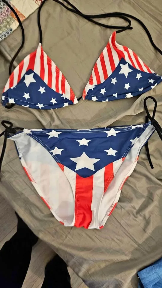 American flag bikini thumbnail