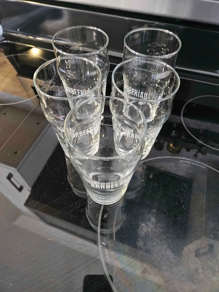 Set of 5 Tall Beer Glasses - photo 2