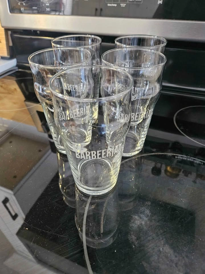 Set of 5 Tall Beer Glasses - photo 3