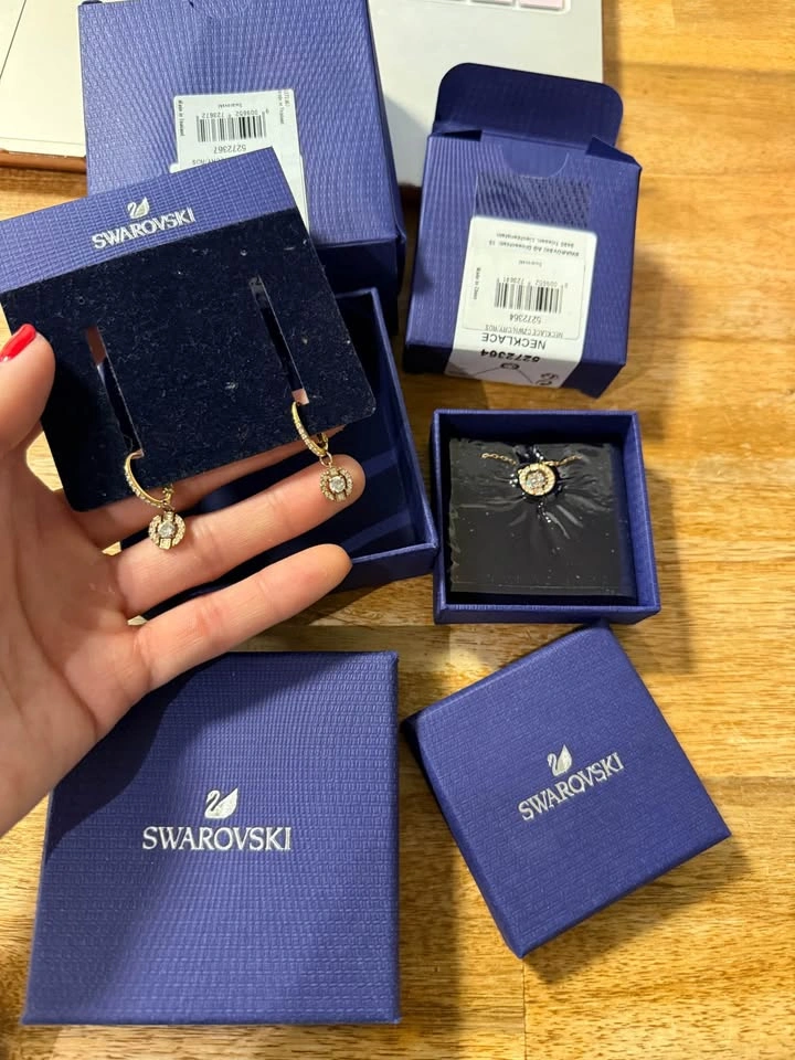 Swarovski una earrings in rose gold - photo 3
