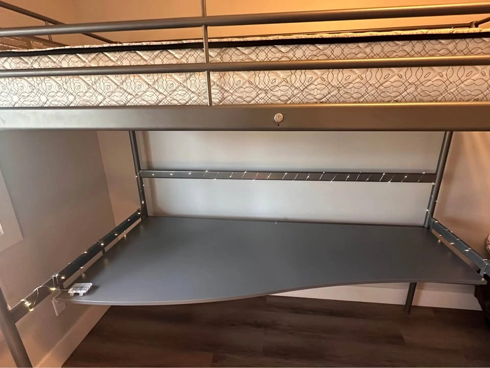 IKEA SVÄRTA Loft Bed with Desk & Twin Mattress - photo 2