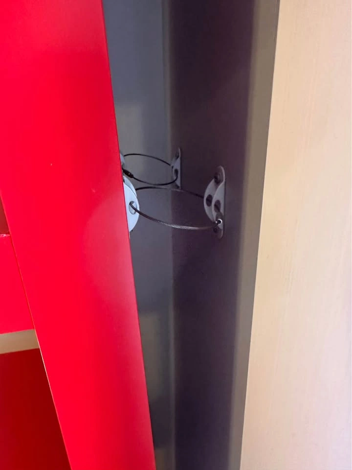 Red IKEA Lack Shelving Unit with Wall Brackets - Orig $99 - photo 3