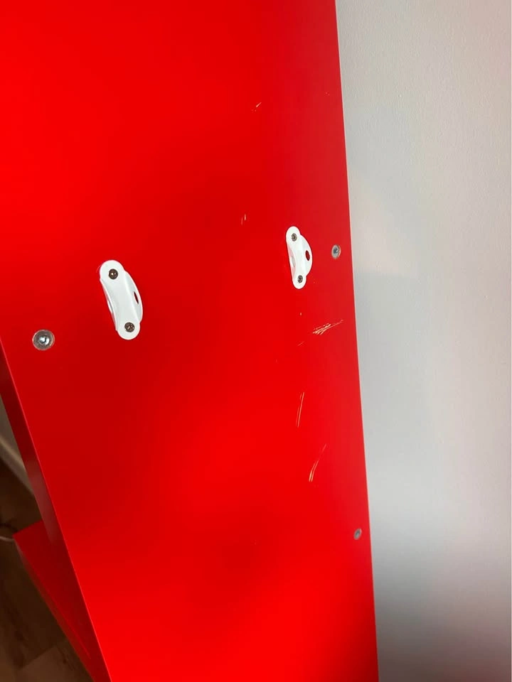 Red IKEA Lack Shelving Unit with Wall Brackets - Orig $99 - photo 4