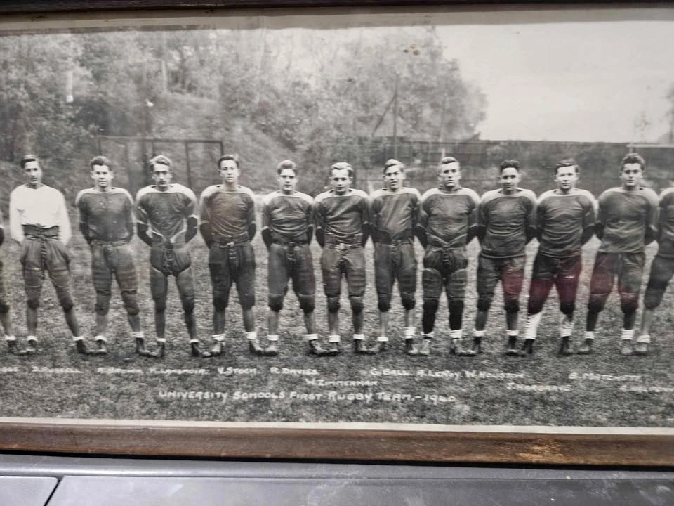 1940 University of Toronto Schools Rugby Team Panorama