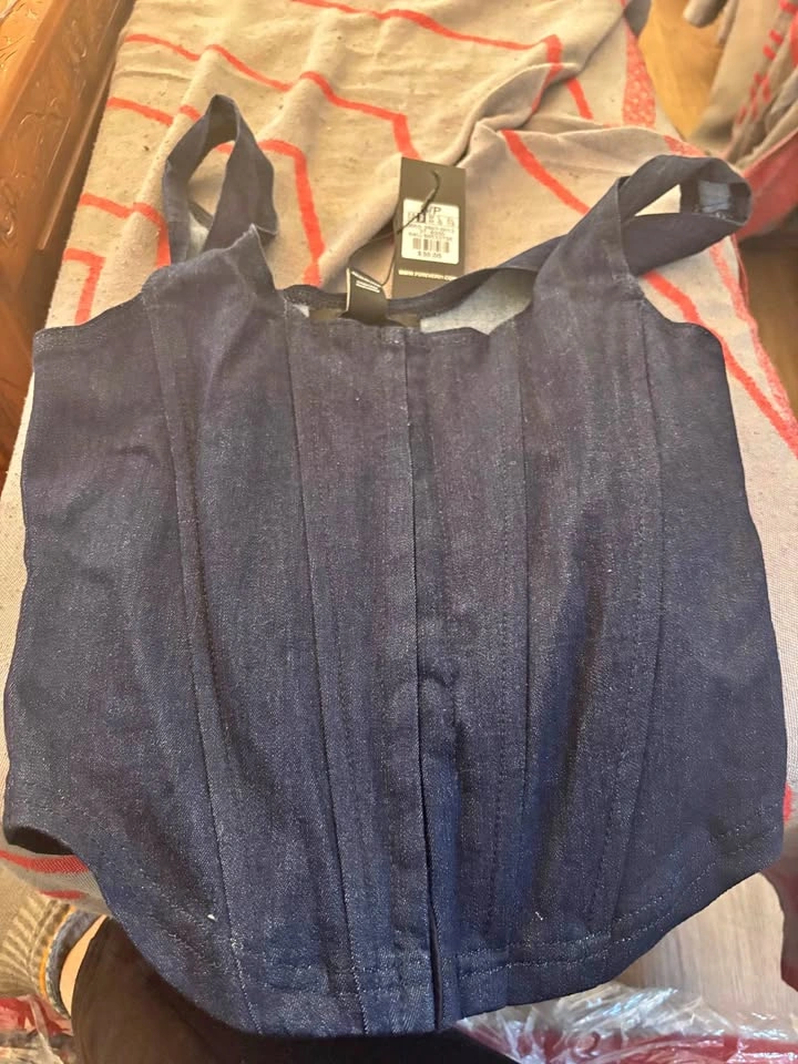 NWT Forever 21 Corset Jean Top - Size Small