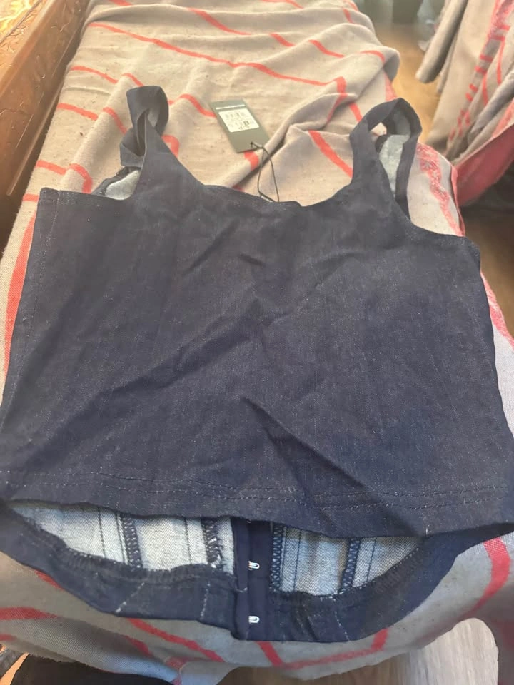 NWT Forever 21 Corset Jean Top - Size Small - photo 2