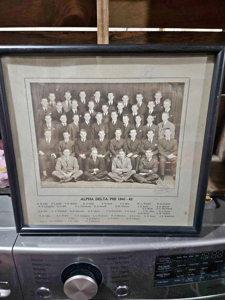 Vintage Alpha Delta Phi Fraternity Photo 1941-42 Friedland Studi