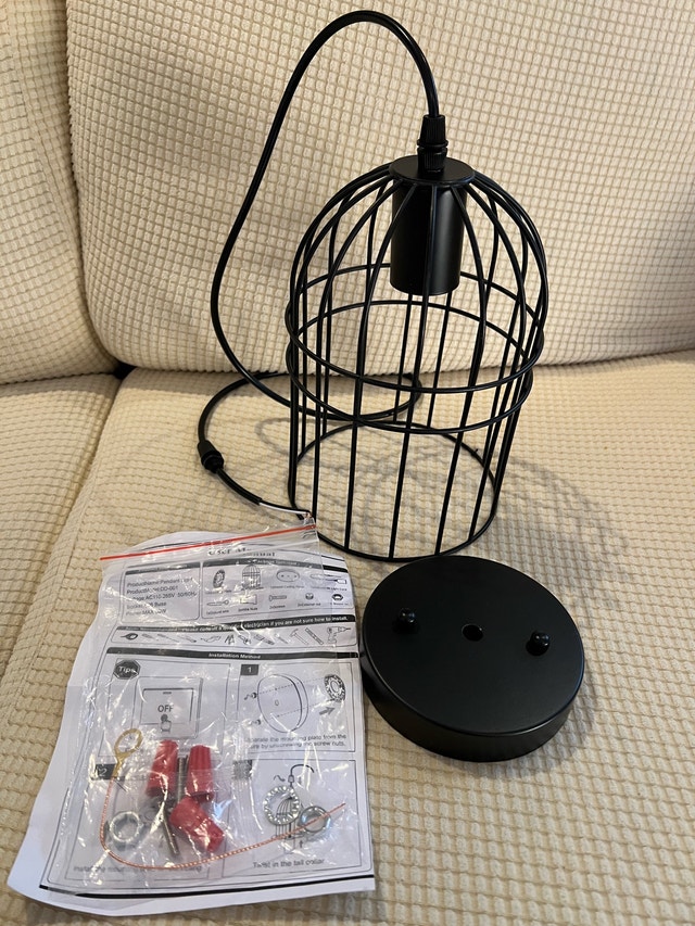 100%NEW Bird Cage Ceiling Light - Orig $100, Now $35