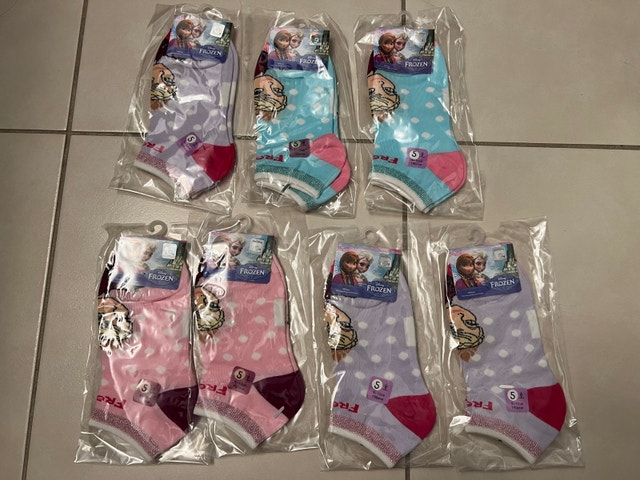 100% New Disney Frozen Elsa socks 7 pairs Orig $35 NOW $7 ONLY!