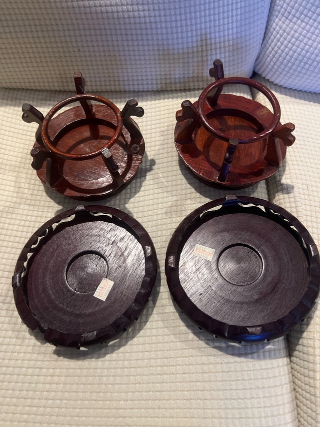 Used wood plant stand 2 pairs orig $20 NOW $8 - photo 4