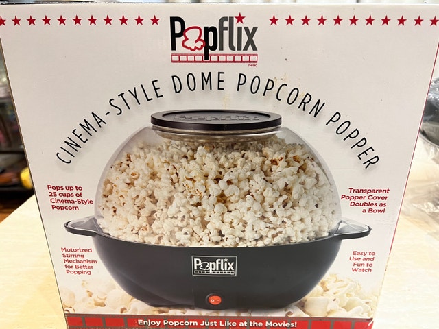 Nearly NEW Popflix Popcorn maker Orig $57 NOW ONLY $40 no tax!!!