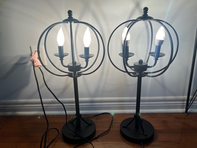 Elegant Table Lamps - $39 Each