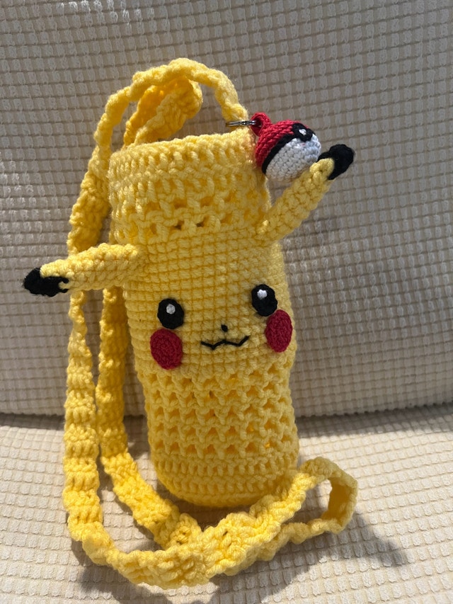Pokémon VeryCute 100% Handmade 100% New Unique Bottle Cozy $35