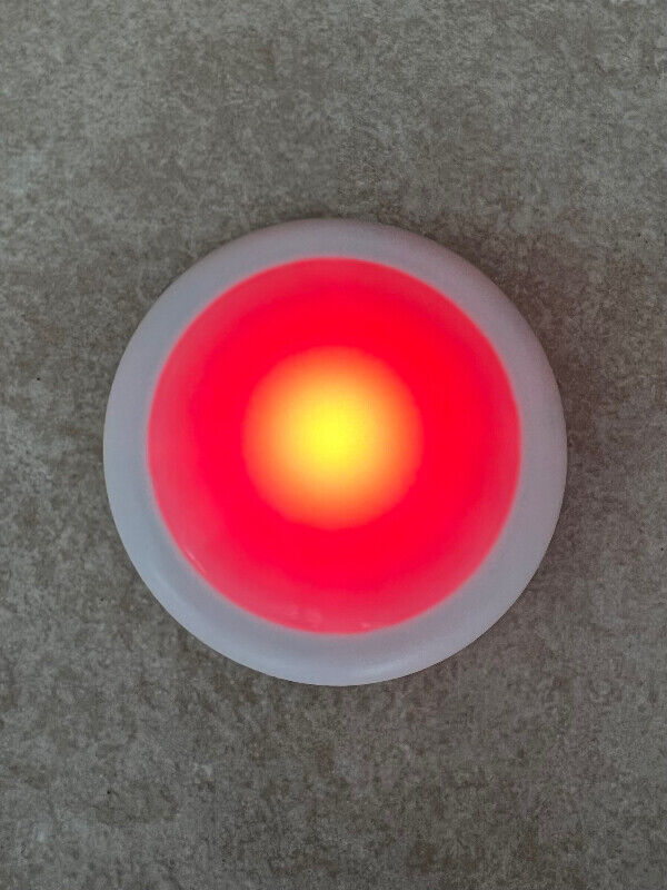 Cabinet Puck LED Lights 4 Colors 6pcs w Remote - $20 - photo 4