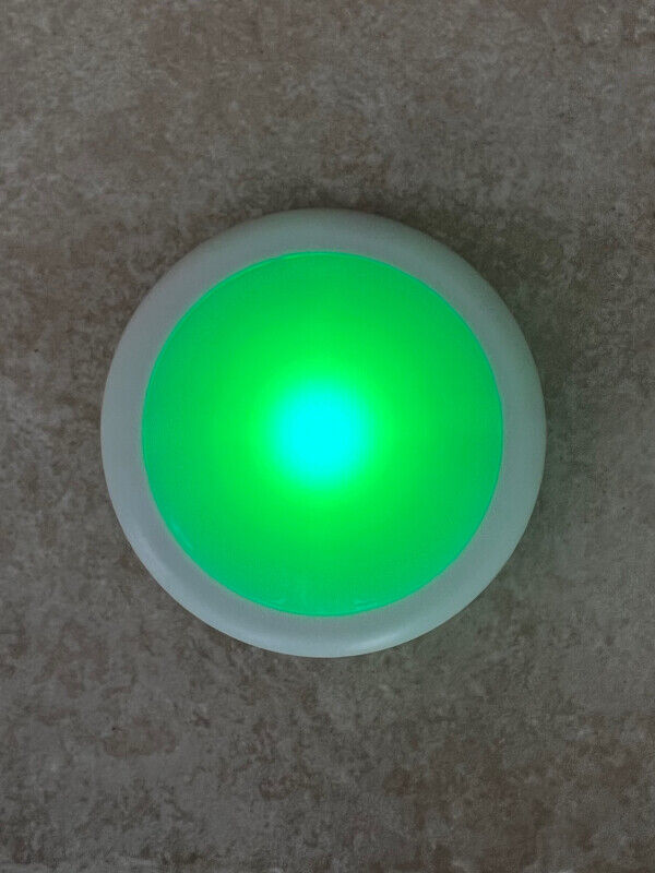 Cabinet Puck LED Lights 4 Colors 6pcs w Remote - $20 - photo 5
