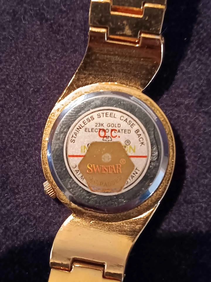 Swistar 23k Gold Electroplated Ladies Watch - photo 3