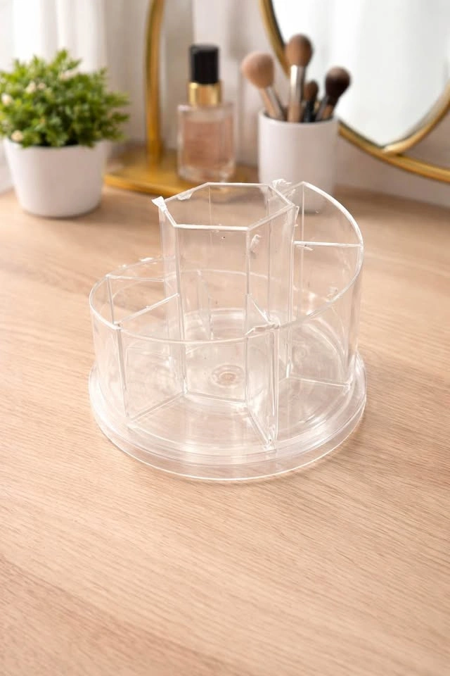 Rotating makeup organizer