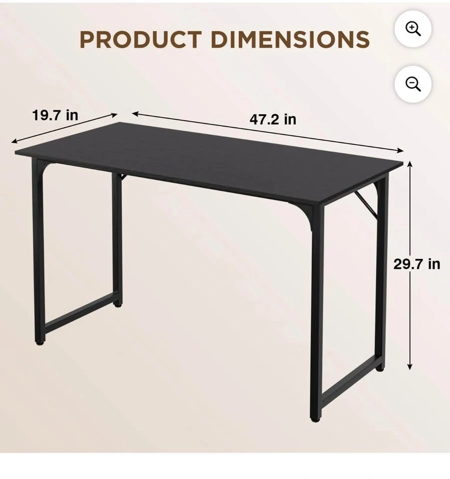 47 Inch Computer Desk, Adjustable & Sturdy Table - photo 2