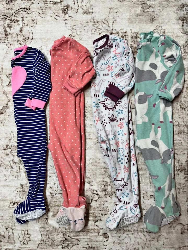 4 Baby Footed Sleepers 18M Carter's Child of Mine