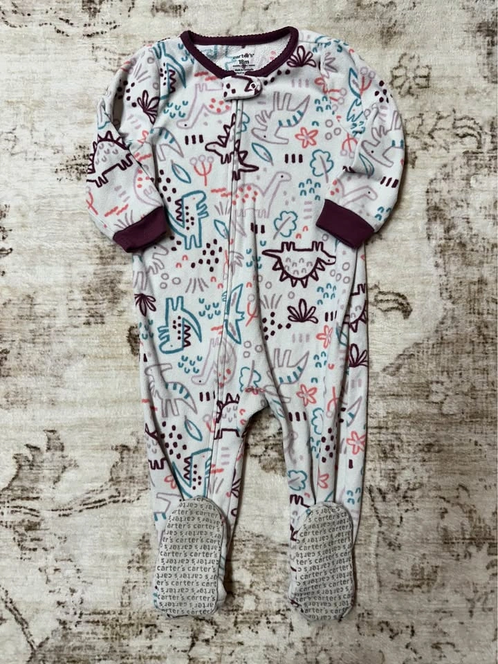 4 Baby Footed Sleepers 18M Carter's Child of Mine - photo 3