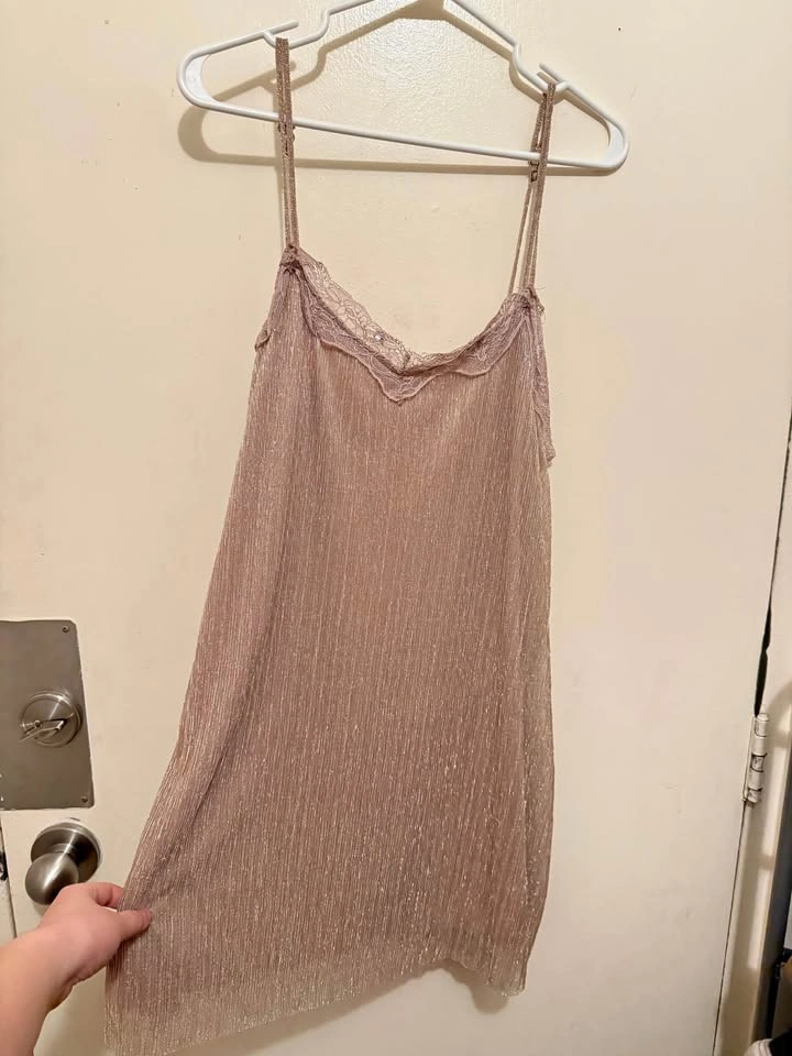 Pink Shimmer Slip Dress size XL