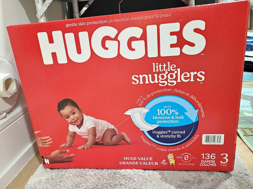 Huggies Little Snugglers Size 3 - 136 Count